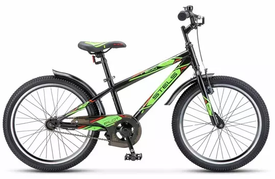 Детский велосипед Stels Pilot 200 VC Z010, год 2023, цвет Черный-Зеленый