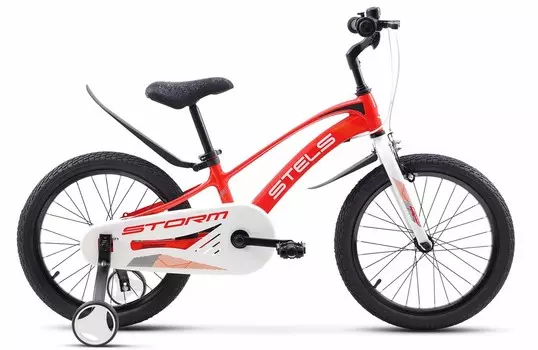 Детский велосипед Stels Storm KR 18 Z010, год 2024, цвет Красный