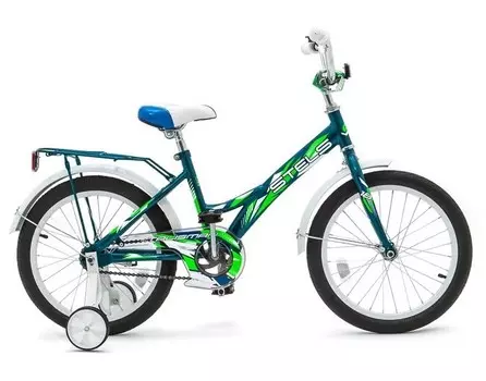 Детский велосипед Stels Talisman 18 Z010, год 2025, цвет Синий-Зеленый
