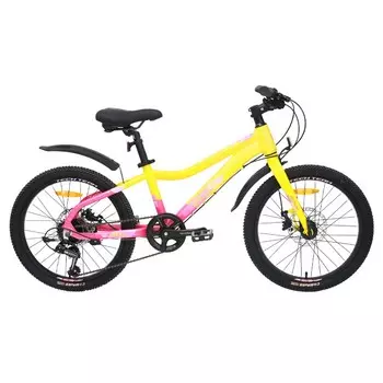 Детский велосипед Techteam TechTeam Delta 22, год 2024, цвет Желтый