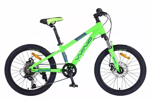 Детский велосипед Wind Ultra 20 7sp, год 2025, цвет Зеленый