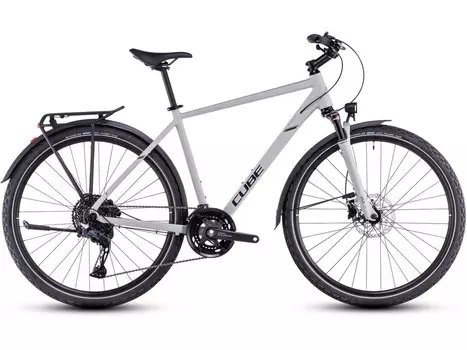 Дорожный велосипед Cube Nature Exc Allroad, год 2025, цвет Белый-Серебристый, ростовка 20.5