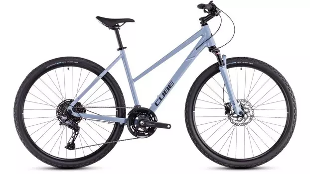 Дорожный велосипед Cube Nature Exc Trapeze, год 2025, цвет Голубой-Черный, ростовка 19.5
