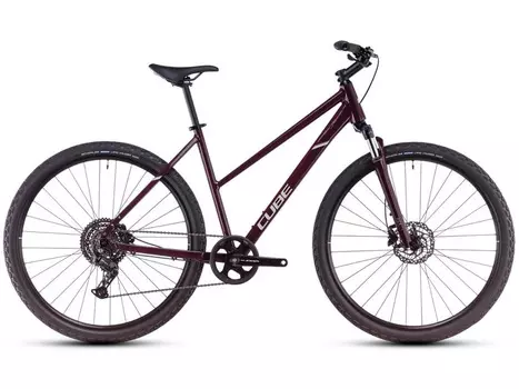 Дорожный велосипед Cube Nature One Trapeze, год 2025, цвет Красный, ростовка 19.5