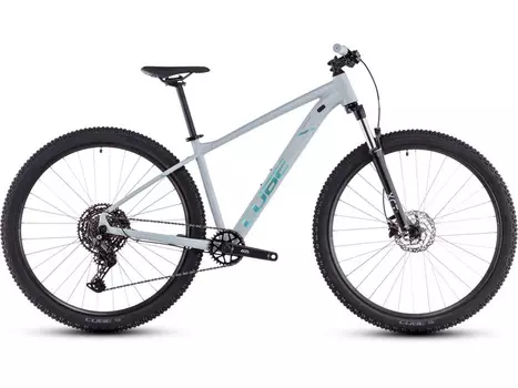 Горный велосипед Cube Aim Race 27.5, год 2025, цвет Серебристый-Голубой, ростовка 14.5