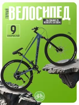 Горный велосипед Falcon Bike 29 Resolute 3.0, год 2024, цвет Серебристый, ростовка 18
