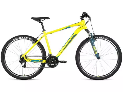 Горный велосипед Forward Apache 27.5 1.2, год 2022, цвет Желтый-Зеленый, ростовка 17