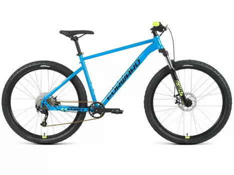 Горный велосипед Forward Sporting 27.5 XX D, год 2022, цвет Синий-Желтый, ростовка 17