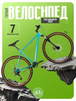 Горный велосипед Foxx Aragon 29, год 2025, цвет Зеленый, ростовка 22