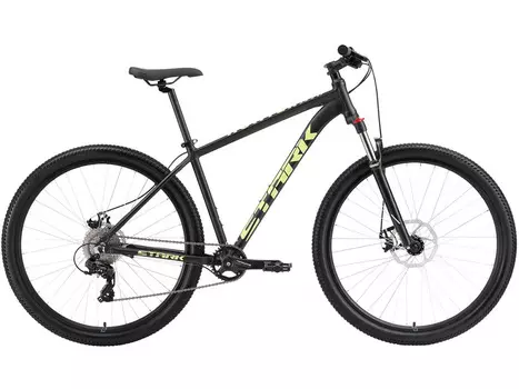 Горный велосипед Stark Hunter 29.2 D, год 2024, цвет Черный-Зеленый, ростовка 18
