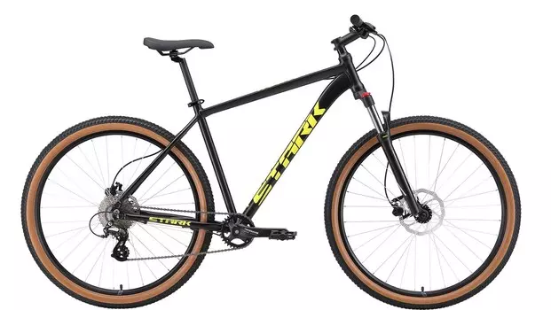 Горный велосипед Stark Hunter 29.3 HD, год 2024, цвет Черный-Желтый, ростовка 18