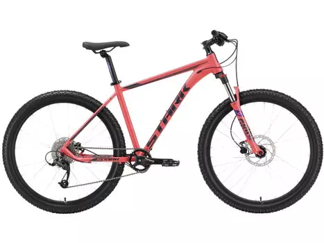 Горный велосипед Stark Router 27.3 HD, год 2023, цвет Красный-Серебристый, ростовка 18