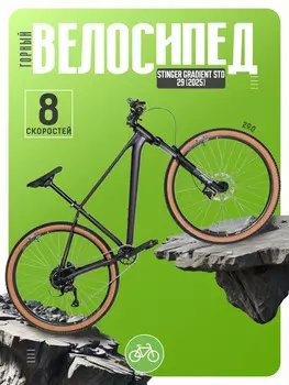 Горный велосипед Stinger Gradient STD 29, год 2025, цвет Фиолетовый, ростовка 22