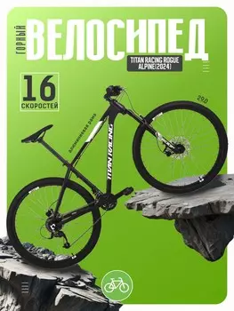 Горный велосипед Titan Racing Rogue Alpine, год 2024, цвет Черный, ростовка 19