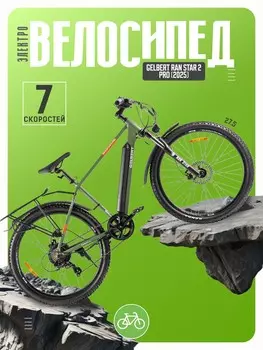 Электровелосипед Gelbert Ran Star 2 Pro, год 2025, цвет Зеленый