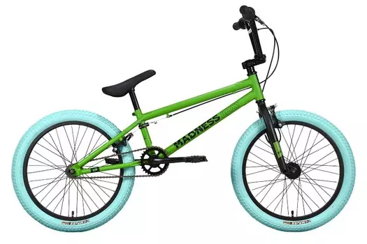 Экстремальный велосипед Stark Madness BMX 1, год 2023, цвет Зеленый-Черный, ростовка 9