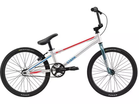 Экстремальный велосипед Stark Madness BMX Race, год 2024, цвет Серебристый-Красный, ростовка 9