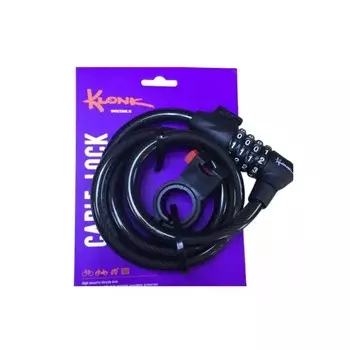 Klonk Трос-замок Klonk 10332 (12x1200мм), цвет Черный