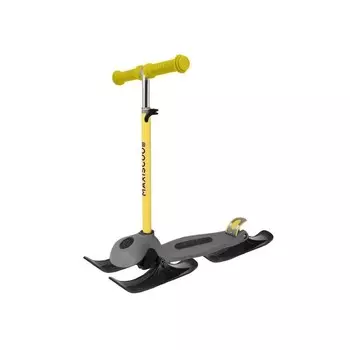 Самокат Maxiscoo Next+ (с лыжами), цвет Желтый