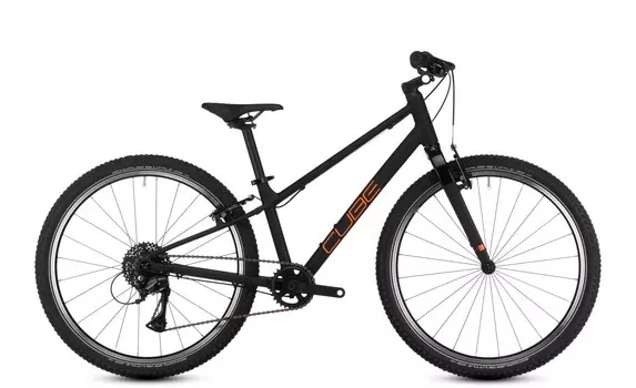 Подростковый велосипед Cube Numove 240, год 2025, цвет Черный-Оранжевый