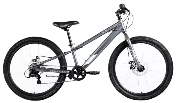 Подростковый велосипед Forward Spike CX 24 D, год 2025, цвет Серебристый, ростовка 11