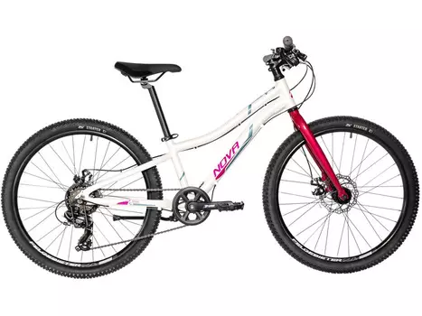 Подростковый велосипед Novatrack Novara 24 Disc, год 2025, цвет Белый, ростовка 10