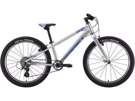 Подростковый велосипед Stark Geek 24, год 2024, цвет Серебристый-Фиолетовый, ростовка 12