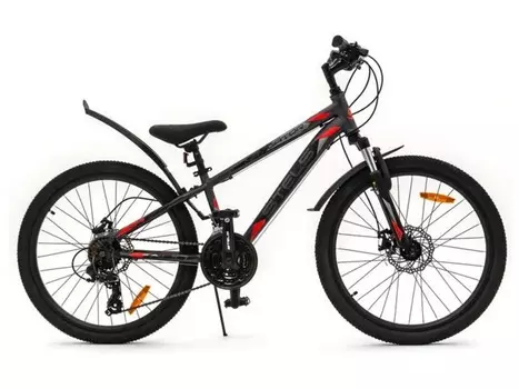 Подростковый велосипед Stels Navigator 400 MD 24 F010, год 2023, цвет Серебристый-Красный, ростовка 12
