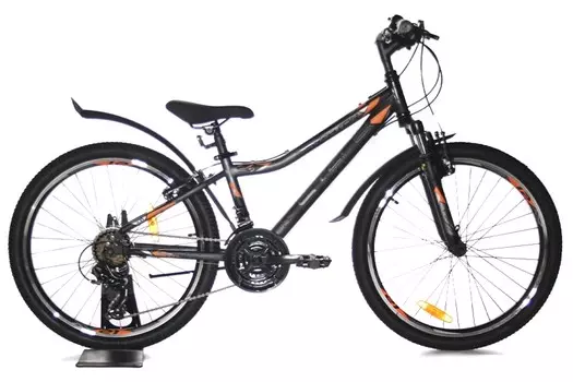 Подростковый велосипед Stels Navigator 410 V 21 sp 24 V010, год 2023, цвет Черный-Черный, ростовка 12
