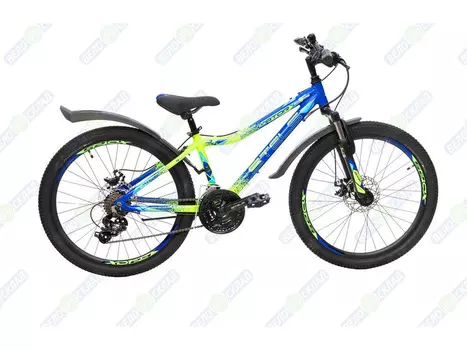 Подростковый велосипед Stels Navigator 450 MD 24 V030, год 2025, цвет Синий-Зеленый, ростовка 13