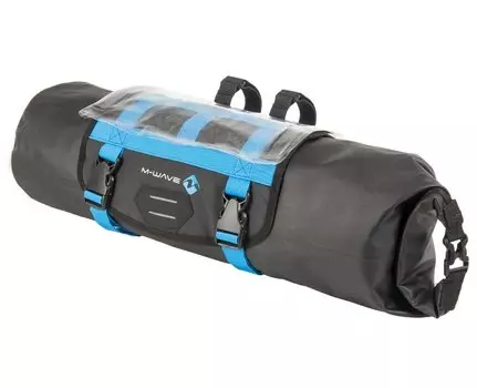 Roswheel Велосумка на руль M-Wave 11L (122631), цвет Черный-Синий