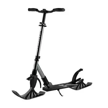 Самокат Maxiscoo A2-230 (с лыжами), цвет Черный