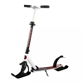 Самокат Maxiscoo LX-205 (с лыжами), цвет Красный