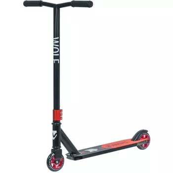 Самокат Novatrack Wolf 30 (100A.WOLF.BRD20), цвет Черный-Красный