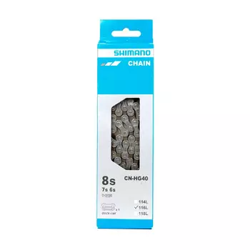Shimano Цепь Shimano CN-HG40, 6/7/8ск., 116 зв., зам. UG51, цвет Серебристый