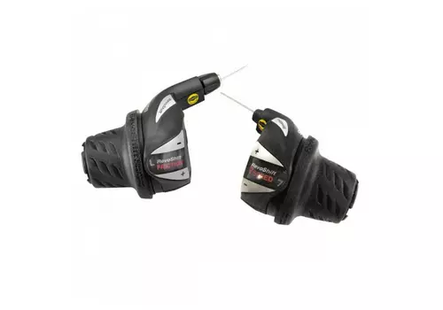 Shimano Шифтер Shimano Tourney RS36, левый/пр, 3x7ск, тр.+оплетк, цвет Черный