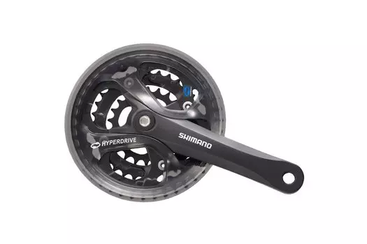 Shimano Система Shimano Acera FC-M361, черн, 175мм, защ, Кв, 48/38/28T, цвет Черный