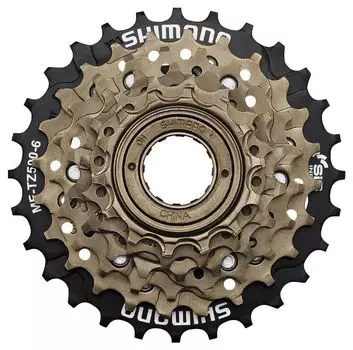 Shimano Трещотка Shimano, TZ500, 6ск, 14-28, б/уп., цвет Черный