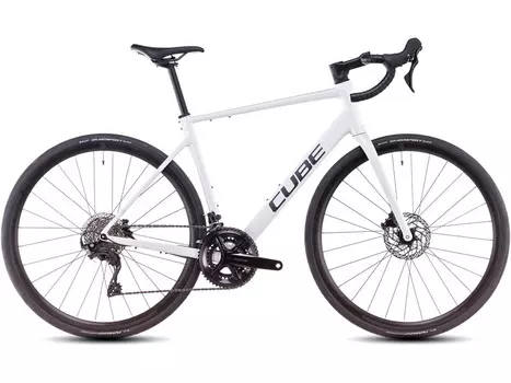 Шоссейный велосипед Cube Attain SLX, год 2025, цвет Белый, ростовка 19.5