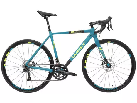 Шоссейный велосипед Welt R100 Disc, год 2024, цвет Синий-Зеленый, ростовка 20