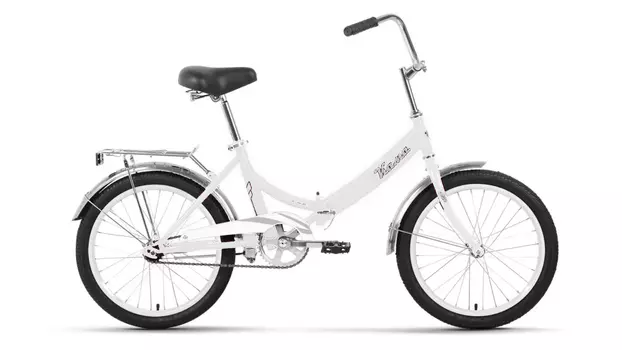 Складной велосипед Forward Кама 24, год 2024, цвет Белый-Серебристый, ростовка 16