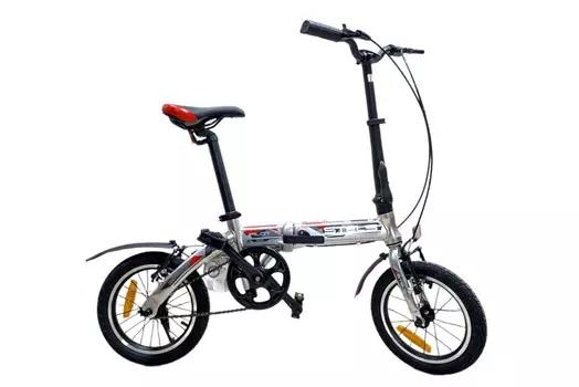 Складной велосипед Stels Pilot 360 14 V010, год 2025, цвет Серебристый-Черный
