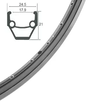 Stels Обод HLQC-02AB 26x36H пистонированный, цвет Черный