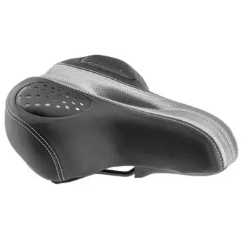 Stels Седло AZ-3022, цвет Черный-Серебристый