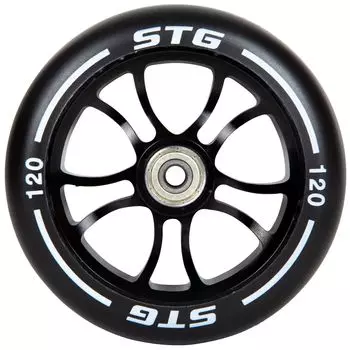 Stinger Колесо STG PU 120mm, для трюковых самокатов, с алюминиевым ободом (X105170), цвет Черный