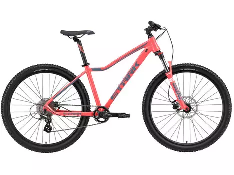 Женский велосипед Stark Viva 27.3 HD, год 2024, цвет Розовый-Серебристый, ростовка 14.5