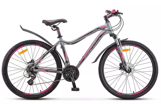Женский велосипед Stels Miss 6100 D 26 V010, год 2025, цвет Серебристый, ростовка 19
