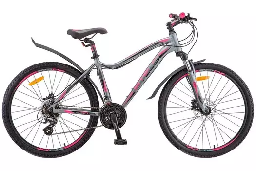 Женский велосипед Stels Miss 6100 D 26 V010, год 2023, цвет Серебристый, ростовка 19