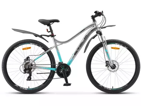 Женский велосипед Stels Miss 7100 D V010, год 2023, цвет Серебристый, ростовка 18