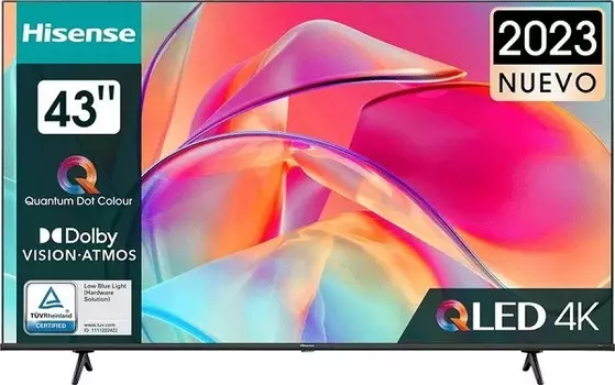 43" Телевизор Hisense 43E7KQ 2023 QLED, черный